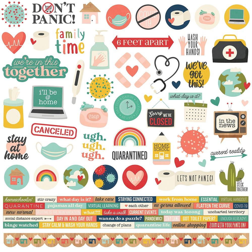 Quarantined - Combo Sticker 30,5x30,5 cm